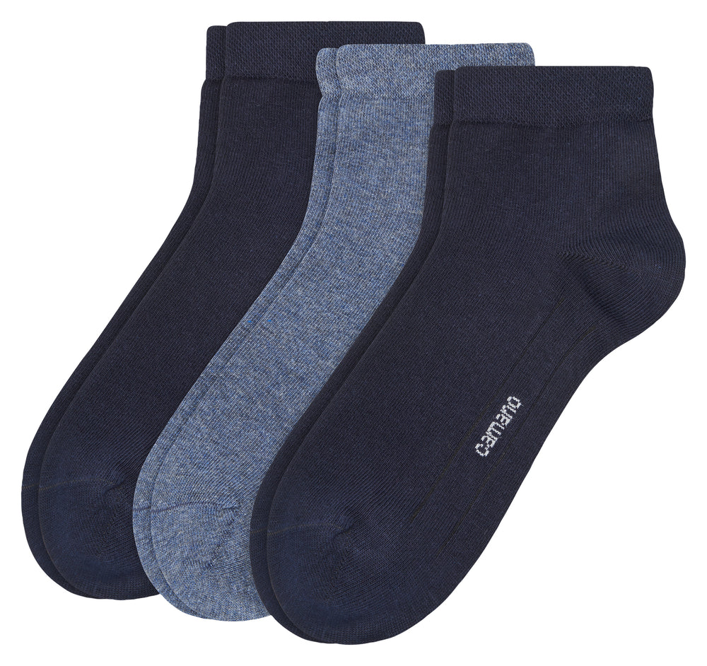 
                  
                    Camano Unisex ca-soft Quarter ohne Gummidruck 3er Pack.
                  
                