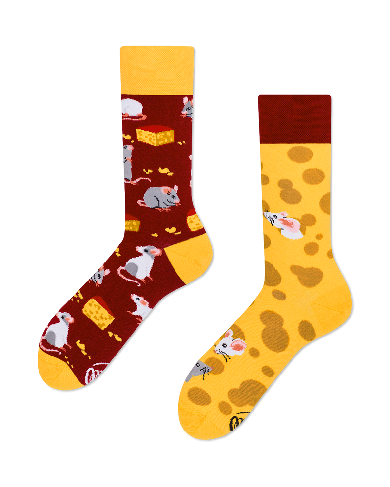 Many Mornings MOUSE AND CHEESE Socken